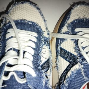 Stylish Blue Denim Women's Shoes Size 9